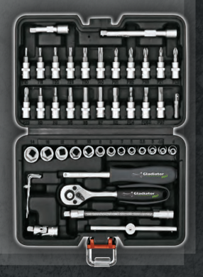 JUEGO TUBOS 1/4" 46 PIEZAS (pulgadas)