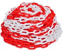 [0191] CADENA PLASTICA ROJA Y BLANCA x 25 Mts.