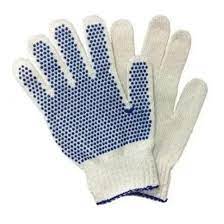 [1500] GUANTE MOTEADO BLANCO 2+1 CERT.